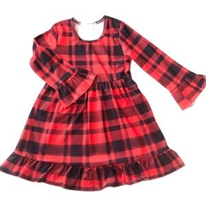 Red/Black Plaid Dress 40%OFF!